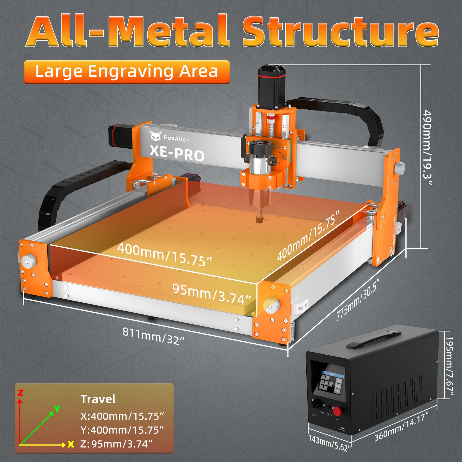 CNC Router Machine XE-PRO – FoxAlien