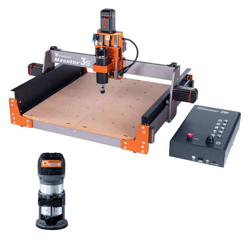 CNC Router Masuter 3S with FA710 Trimmer Router Bundle Kit