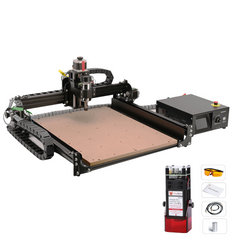 FoxAlien CNC Router Machine 4040-XE, 300W Spindle 3-Axis Engraving Milling  Machine for Wood Metal Acrylic MDF Nylon Carving Cutting Arts and Crafts