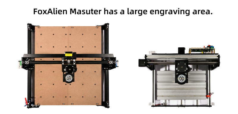 FoxAlien Masuter 4040 CNC Router Machine, 3-Axis Engraving Milling Machine  15.75x14.96” Working Area for Carving Cutting Wood Acrylic MDF Nylon 